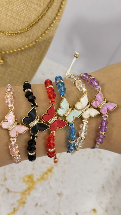 Pulsera Mariposa con strass