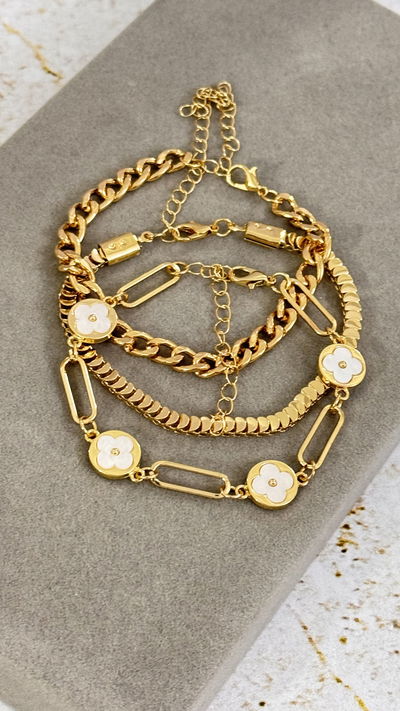 Set de Pulseras Trébol