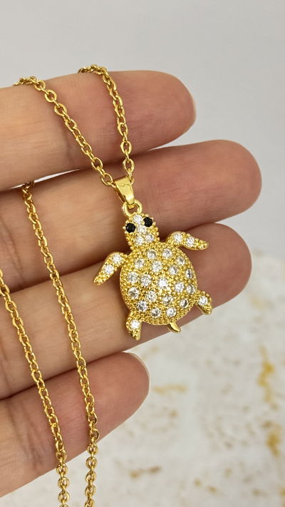 Collar Tortuga Con Strass AD
