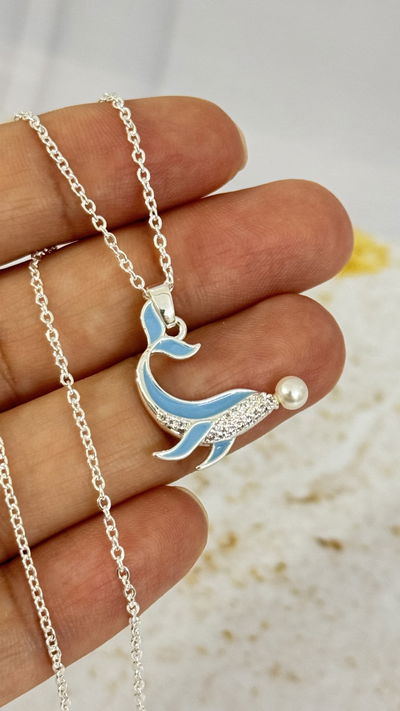 Collar Delfin Con Perla AB