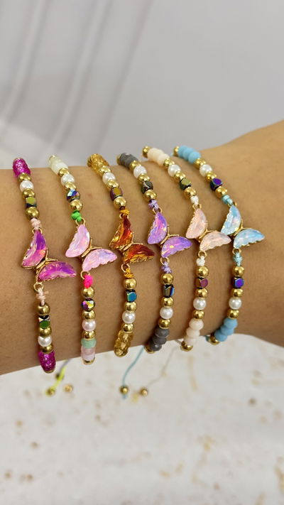 Pulsera Mariposa Tornasolado