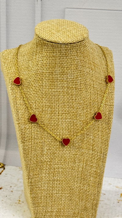 Collar Corazon Rojo AD