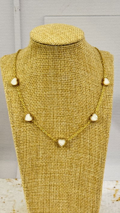 Collar Corazon Blanco AD