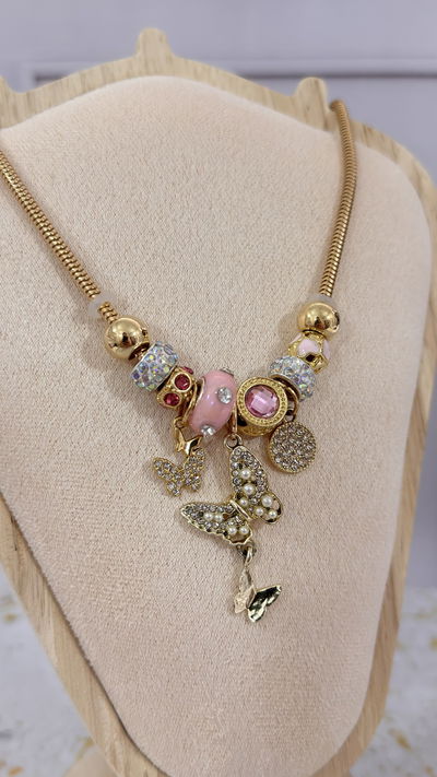 Collar Charms Mariposa  