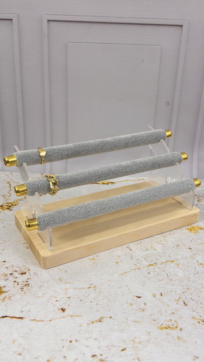 Exhibidor de Anillos Gris