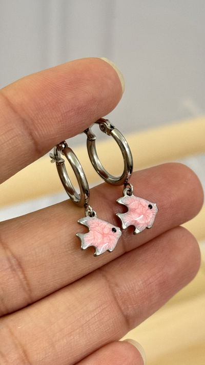 Argollitas Pez Rosa AQ