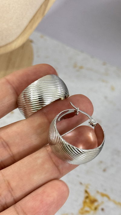 Aros Cubanas Labradas 25mm AQ