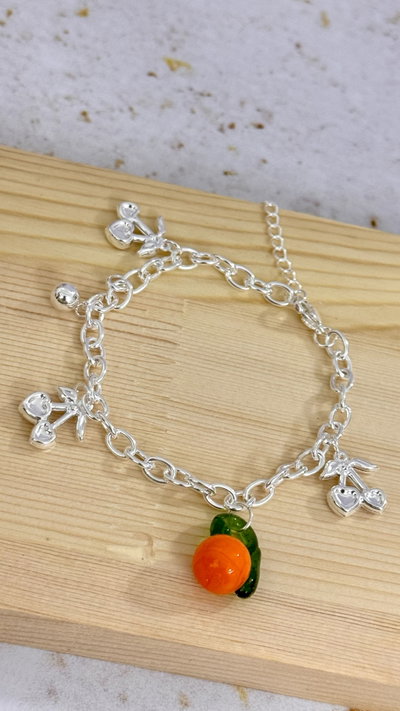Pulsera Naranja y Cherry AB