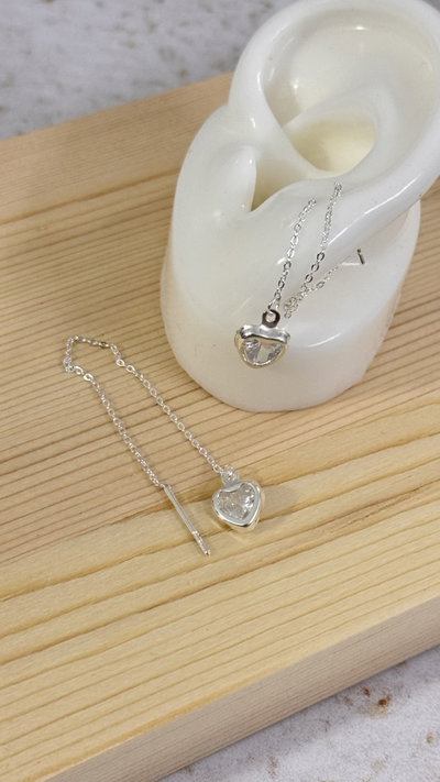 Aros Corazon Cubic Cristal AB