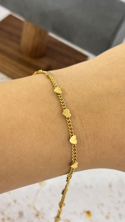 Pulsera Corazones AD