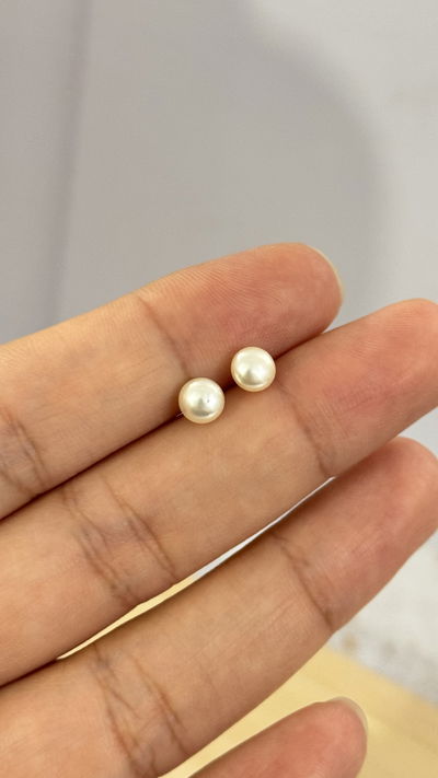 Aritos Perlas 5mm AB