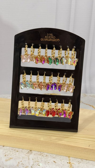 Aros Argollas Mariposa AD