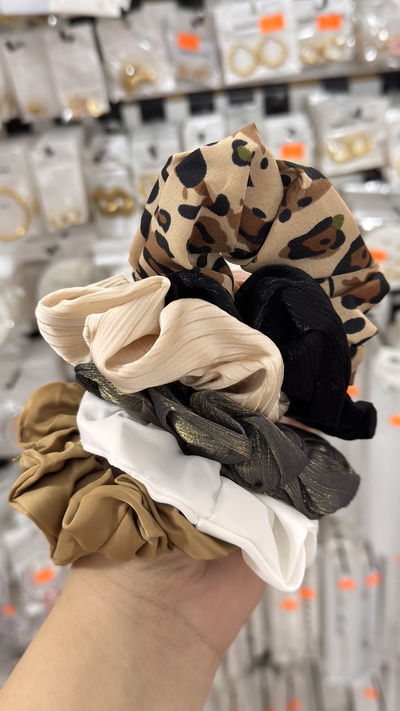 Scrunchies x6u . Surtidos 