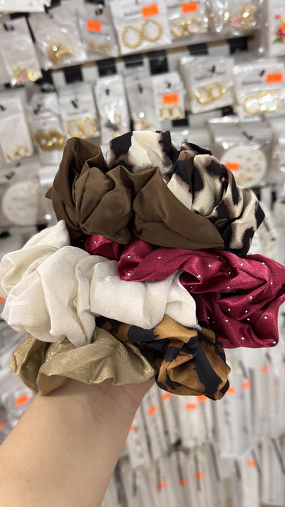 Scrunchie XL x6u. Surtidos 