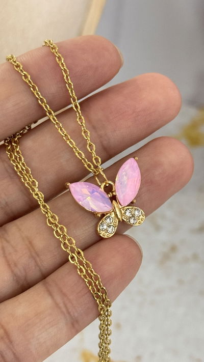 Conjunto Mariposa Rosa Tornasolado AD