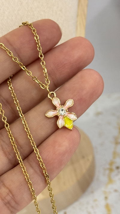 Conjunto  Flor Con Strass AD