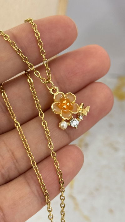 Conjunto Flor Con Strass AD