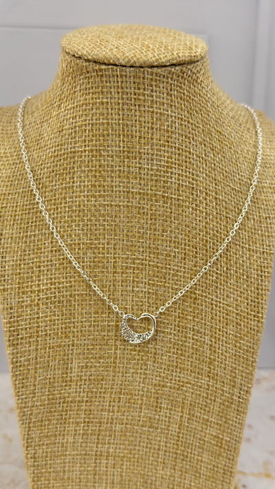 Collar Corazon Con Strass AB