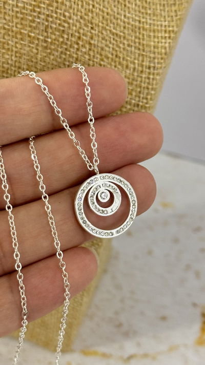 Collar Circulo Con Strass AB