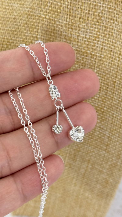 Collar Corazon Con Cubic AB