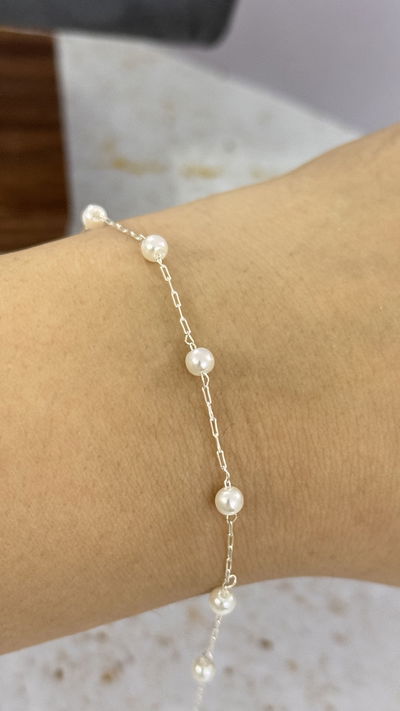 Pulsera Con Perlitas AB