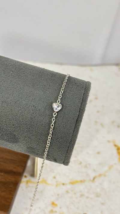 Pulsera Corazon Cubic AQ