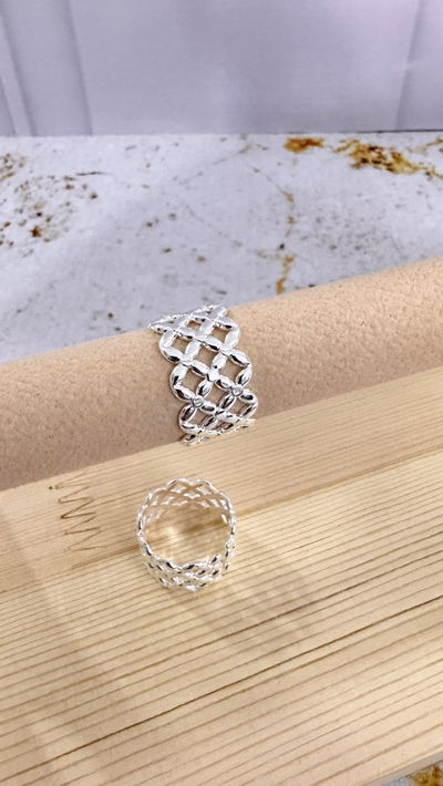 Anillo Entrelazado AB T.18