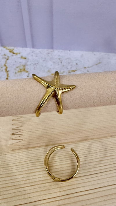 Anillo Estrella de Mar AD T.18