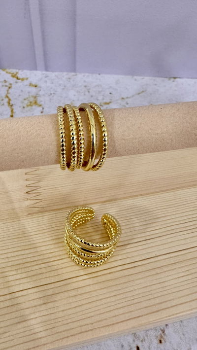 Anillo Iris Dorado T.18