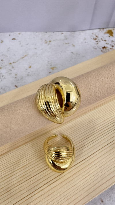 Anillo Amanda Dorado T.18