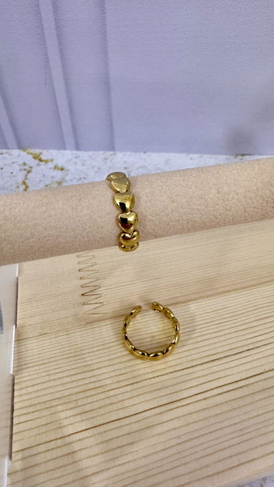 Anillo Corazones AD T.18