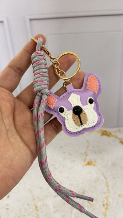 LLavero Perrito Lila