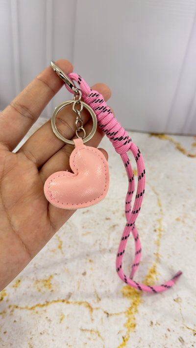 LLavero Corazon Rosa 