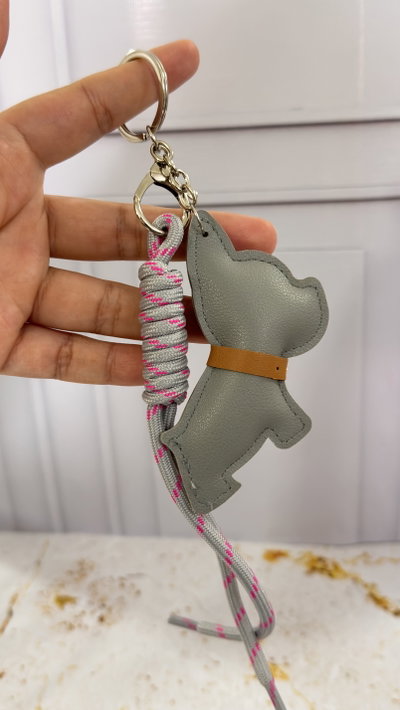LLavero Perrito Gris