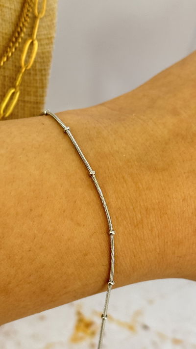 Pulsera Bolitas Cola de Rata AQ