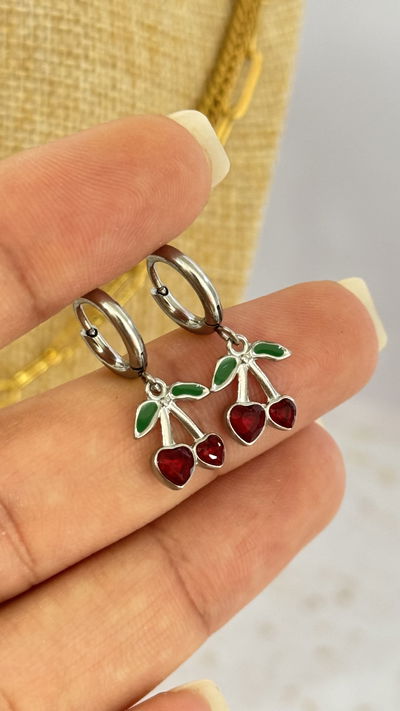 Argollitas Cherry Corazón AQ
