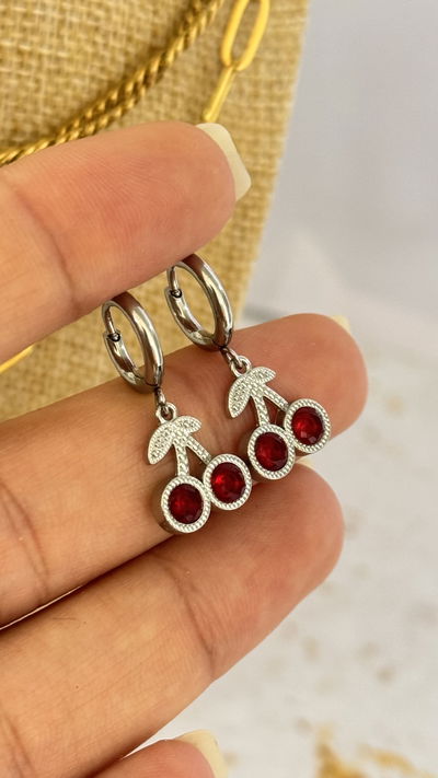 Argollitas Cherry Cubic AQ