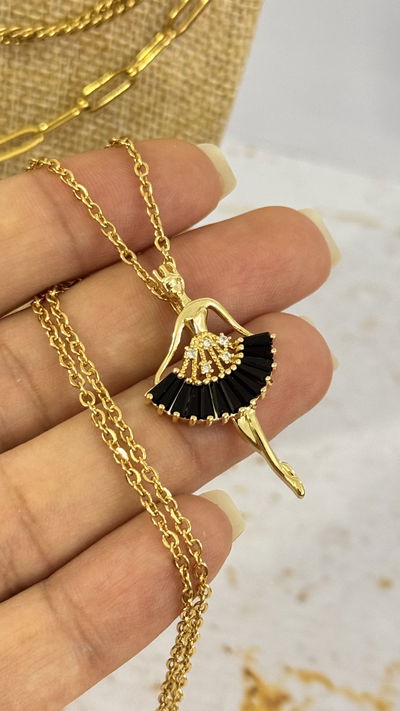 Collar Bailarina Cubic Cristal AD