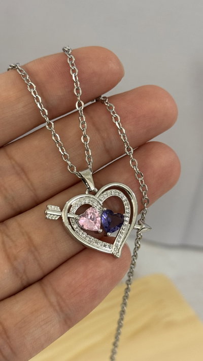 Collar Flecha y Corazones AQ