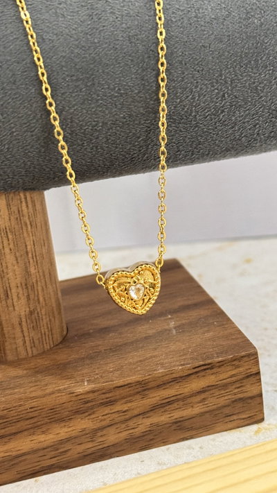 Conjunto Corazon Cristal AD