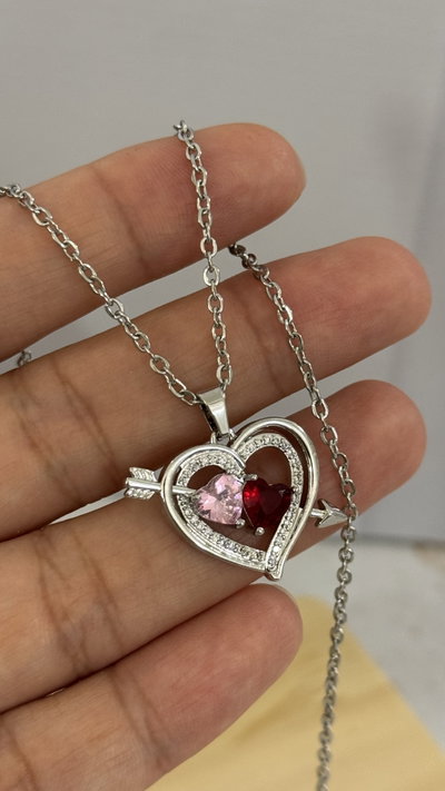 Collar Flecha y Corazones AQ