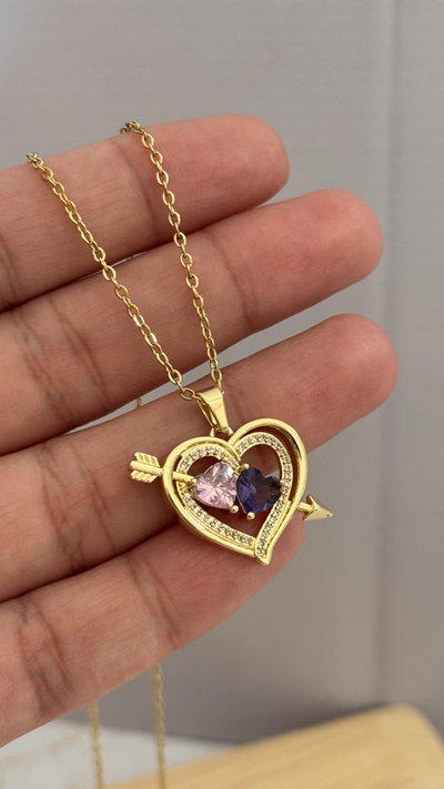 Collar Flecha y Corazones AD
