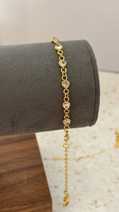 Pulsera Corazon Con Cubic AD