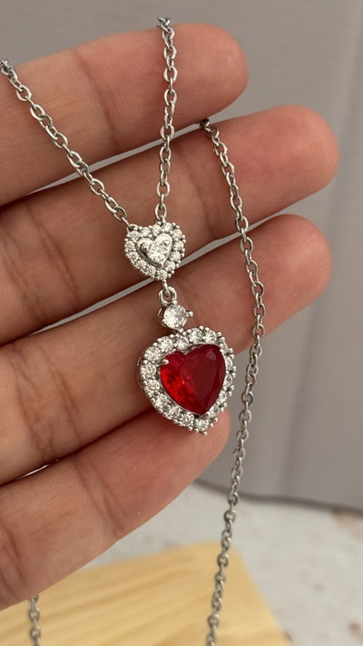 Collar Corazon Rojo AQ