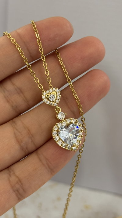 Conjunto Corazon Cristal AD
