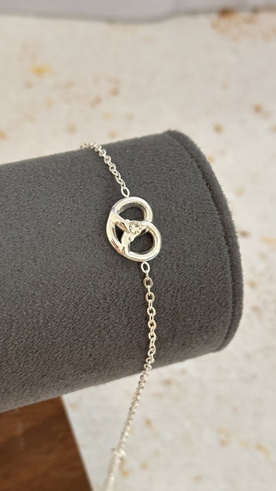 Pulsera Corazon Con Cubic AB