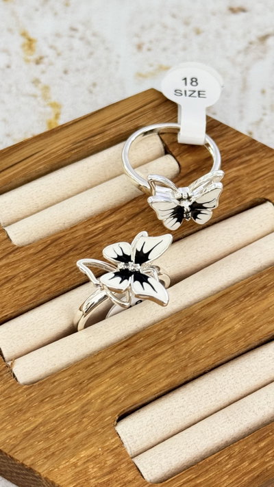 Anillo Maripositas Giratorio 