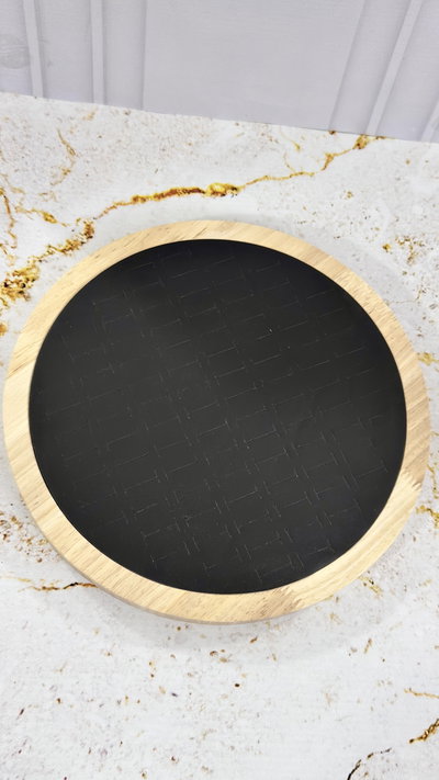  Exhibidor Para Anillos Negro 26x26ctms
