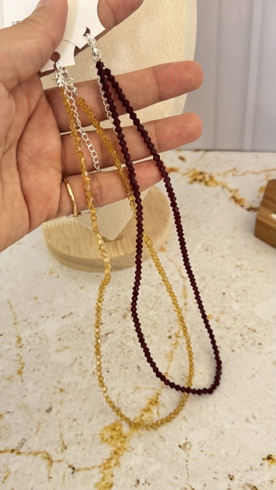 Collar Cristales AB