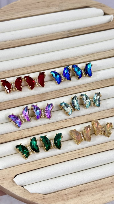 Aros Dorados Mariposa 